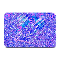 Root Humanity Bar And Qr Code Combo In Purple And Blue Plate Mats by WetdryvacsLair