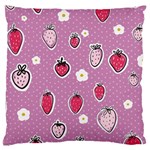 Juicy Strawberries Large Cushion Case (One Side) Front