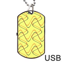 Retro Fun 821c Dog Tag Usb Flash (one Side) by PatternFactory