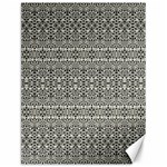 Abstract Silver Ornate Decorative Pattern Canvas 12  x 16  11.86 x15.41  Canvas - 1