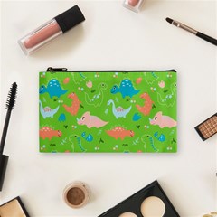 Funny Dinosaur Cosmetic Bag (small) by SychEva