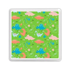 Funny Dinosaur Memory Card Reader (square) by SychEva