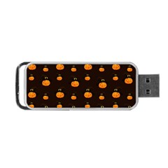 Halloween Pumpkins Pattern, Witch Hat Jack O  Lantern Portable Usb Flash (one Side) by Casemiro