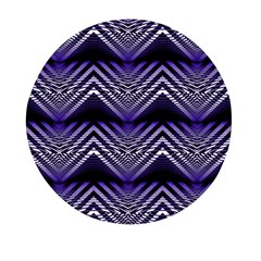 Digital Waves Mini Round Pill Box by Sparkle