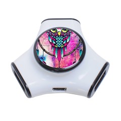 Owl Dreamcatcher 3-port Usb Hub by Sudhe