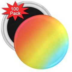 Rainbow Gradient  3  Magnets (100 Pack) by Dazzleway