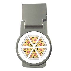 Pizza-slice-food-italian Money Clips (round)  by Sudhe