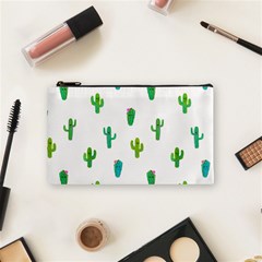 Funny Cacti With Muzzles Cosmetic Bag (small) by SychEva