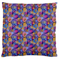 Multicolored Circles And Spots Large Cushion Case (one Side) by SychEva