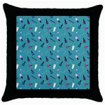 Manicure Supplies  Nail Polish Throw Pillow Case (Black) Front