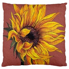 Sunflower Standard Flano Cushion Case (two Sides) by Sparkle