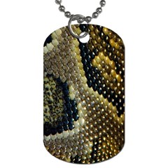 Leatherette Snake 2 Dog Tag (two Sides) by skindeep