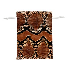 Leatherette Snake 3 Lightweight Drawstring Pouch (m) by skindeep