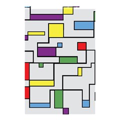 Colorful Rectangles Shower Curtain 48  X 72  (small)  by LalyLauraFLM