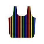 Gay Pride Vertical Rainbow Stripes Full Print Recycle Bag (S) Front