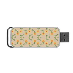 Flowers Pattern Portable Usb Flash (two Sides) by Sparkle