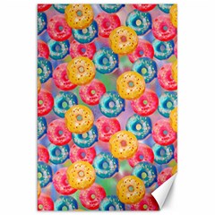 Multicolored Donuts Canvas 20  X 30  by SychEva