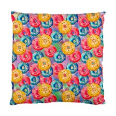 Multicolored Donuts Standard Cushion Case (two Sides) by SychEva