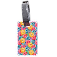 Multicolored Donuts Luggage Tag (two Sides) by SychEva