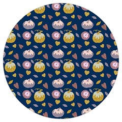 Autumn Pumpkins Round Trivet by SychEva