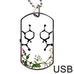 Chirality Dog Tag Usb Flash (two Sides) by Limerence