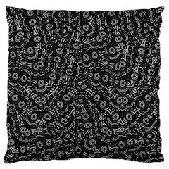 Black And White Modern Intricate Ornate Pattern Standard Flano Cushion Case (one Side) by dflcprintsclothing