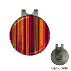 Warped Stripy Dots Hat Clips With Golf Markers by essentialimage365