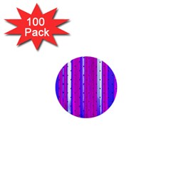 Warped Stripy Dots 1  Mini Buttons (100 Pack)  by essentialimage365