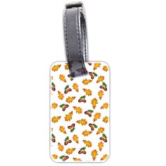 Oak Leaves And Acorns Luggage Tag (two Sides) by SychEva