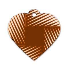 Different Dog Tag Heart (one Side) by Sparkle