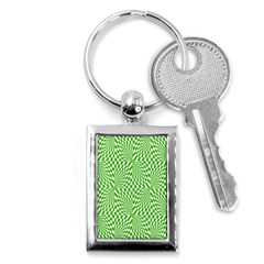 Illusion Waves Pattern Key Chain (rectangle) by Sparkle