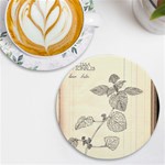 lemon balm UV Print Round Tile Coaster Front