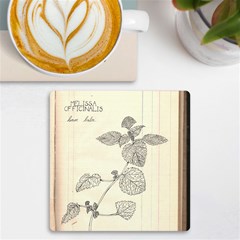 Lemon Balm Uv Print Square Tile Coaster  by Limerence