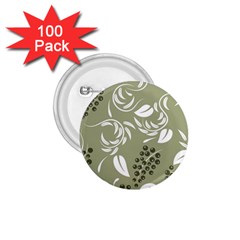 Folk Flowers Print Floral Pattern Ethnic Art 1 75  Buttons (100 Pack)  by Eskimos