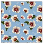 Hibiscus Flowers Large Satin Scarf (Square) Front