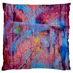 Abstract Marbling Art Print Standard Flano Cushion Case (two Sides) by kaleidomarblingart