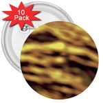 Yellow  Waves Abstract Series No10 3  Buttons (10 pack)  Front