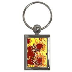 Sunflowers Key Chain (rectangle) by 3cl3ctix