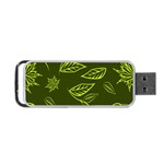 Folk flowers print Floral pattern Ethnic art Portable USB Flash (Two Sides) Back