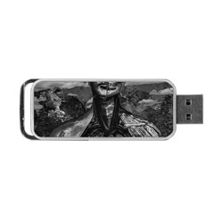 Bw Creepy Fantasy Scene Artwork Portable Usb Flash (two Sides) by dflcprintsclothing