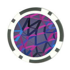 3d Lovely Geo Lines Poker Chip Card Guard by Uniqued