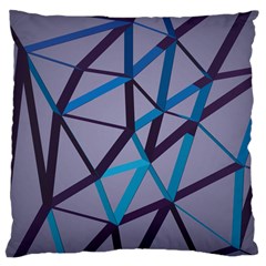 3d Lovely Geo Lines 2 Large Cushion Case (two Sides) by Uniqued