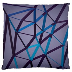 3d Lovely Geo Lines 2 Large Flano Cushion Case (two Sides) by Uniqued