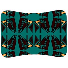 Abstract Geometric Design    Velour Seat Head Rest Cushion by Eskimos