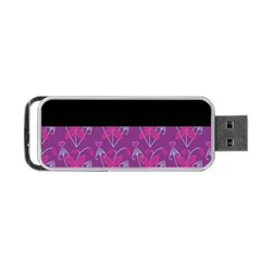 Floral Portable Usb Flash (one Side) by Sparkle