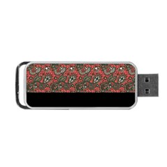 Floral Portable Usb Flash (one Side) by Sparkle