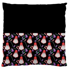 Floral Large Flano Cushion Case (one Side) by Sparkle