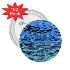 Blue Waves Flow Series 2 2 25  Buttons (100 Pack)  by DimitriosArt