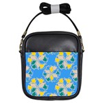 Abstract pattern geometric backgrounds   Girls Sling Bag Front