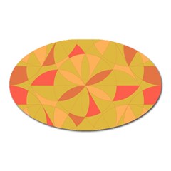 Abstract Pattern Geometric Backgrounds   Oval Magnet by Eskimos